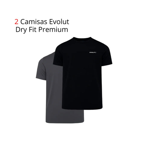 2 Camisas Evolut Dry Fit Premium